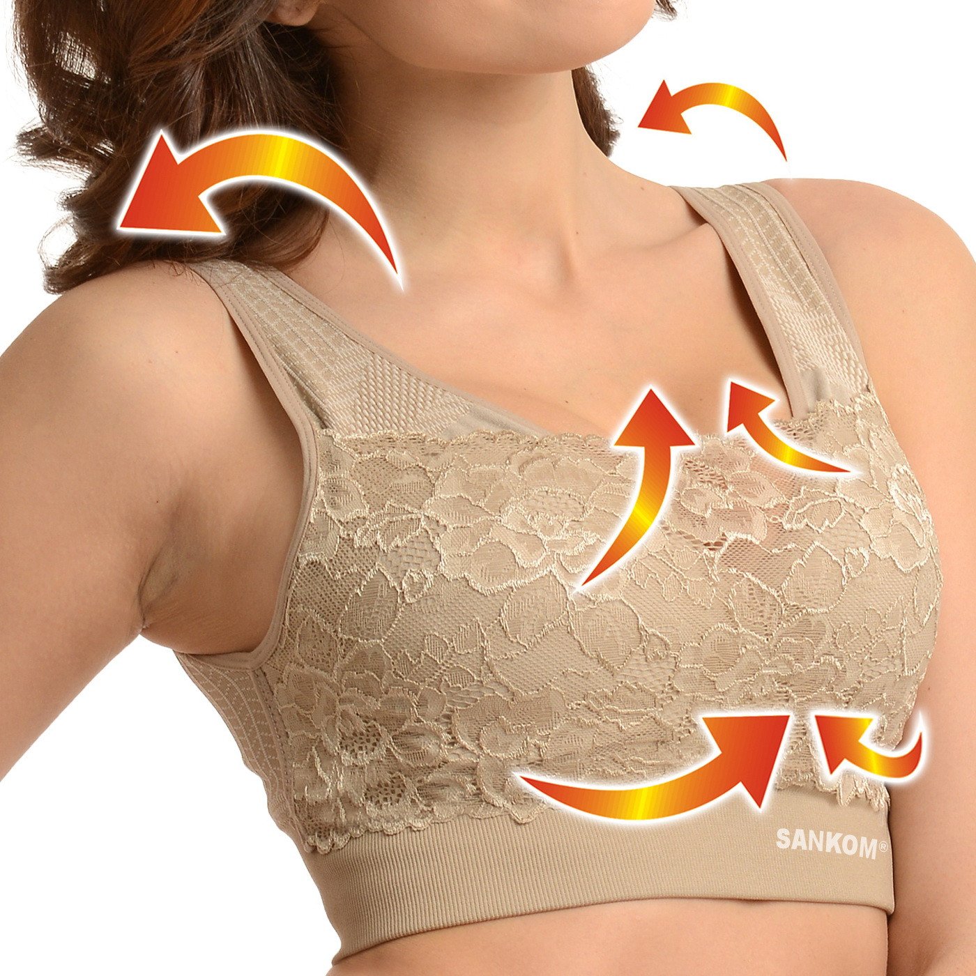 Buy Sankom Functional Patent Bra Aloe Vera Posture L/Xl in Qatar Orders  delivered quickly - Wellcare Pharmacy
